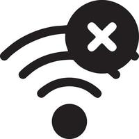 signal la communication information lien sans fil icône symbole vecteur image, illustration de le réseau Wifi dans noir image. eps dix