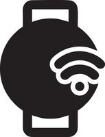 signal la communication information lien sans fil icône symbole vecteur image, illustration de le réseau Wifi dans noir image. eps dix