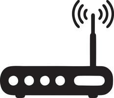 signal la communication information lien sans fil icône symbole vecteur image, illustration de le réseau Wifi dans noir image. eps dix