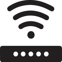 signal la communication information lien sans fil icône symbole vecteur image, illustration de le réseau Wifi dans noir image. eps dix