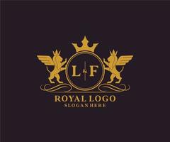 initiale si lettre Lion Royal luxe héraldique, crête logo modèle dans vecteur art pour restaurant, royalties, boutique, café, hôtel, héraldique, bijoux, mode et autre vecteur illustration.