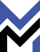 moderne mm logo vecteur