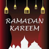 Ramadan kareem islamique salutation carte Contexte vecteur illustration. le saint mois de le musulman communauté.