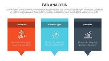 fabuleux affaires modèle Ventes commercialisation cadre infographie 3 point étape modèle avec rectangle boîte et faire appel à commentaire dialogue concept pour faire glisser présentation vecteur