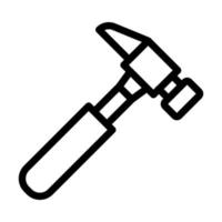 conception d'icône de marteau vecteur