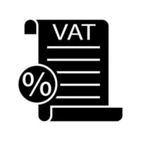 T.V.A les taxes contour vecteur icône. valeur ajoutée impôt Facile ligne illustration signe. dans l'oreille style signe pour mobile concept et la toile conception.