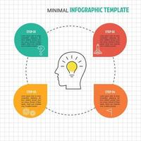 infographie minimale d & # 39; entreprise vecteur