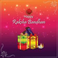 carte de voeux d'invitation de raksha bandhan, raksha bandhan le festival de frère et soeur vecteur