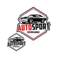 autosport Douane garage logo vecteur