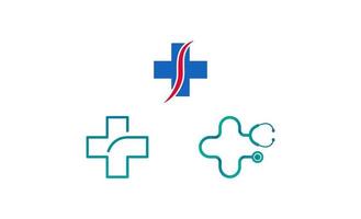 vecteur de modèle de logo médical croix santé