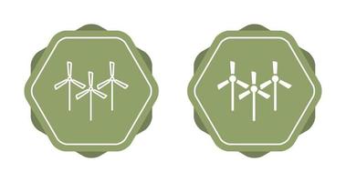 icône de vecteur de plusieurs moulins à vent