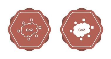 icône de vecteur de dioxyde de carbone