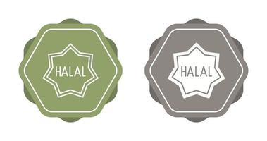 icône de vecteur halal