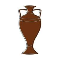 égyptien vase. vecteur illustration dans plat style