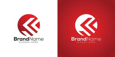 réel biens logo conception modèle sur blanc et rouge Contexte vecteur