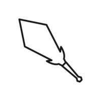modifiable icône de Chevalier épée, vecteur illustration isolé sur blanc Contexte. en utilisant pour présentation, site Internet ou mobile app