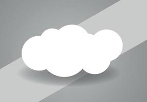 nuage forme. nuage icône pour nuage l'informatique la toile et application. vecteur