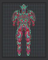 illustration de robot mecha body, il s'agit d'une illustration vectorielle idéale pour les mascottes et les tatouages ou les graphiques de t-shirt vecteur