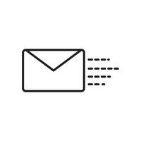 enveloppe icône vecteur. courrier illustration signe. lettre symbole. Publier logo. vecteur