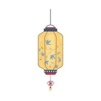 chinois papier lanterne vecteur illustration isolé sur blanche.