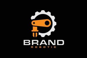 robotique équipement logo réglage vecteur
