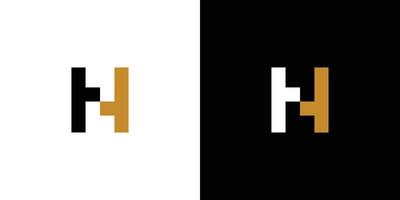 moderne et unique h logo conception vecteur