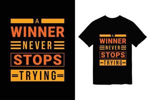 meilleur motivations typographie T-shirt conception vecteur