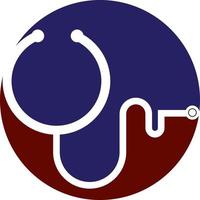 santé consulter logo conception modèle. stéthoscope isolé sur bulle bavarder symbole stéthoscope logo conception vecteur