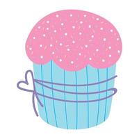 gâteau de Paques. cupcake de Pâques. illustration vectorielle vecteur