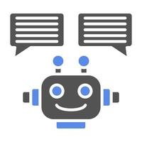 chatbot vecteur icône style