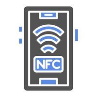 nfc vecteur icône style