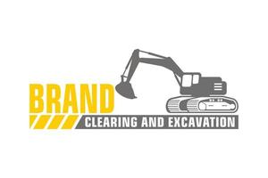 excavatrice logo modèle vecteur. lourd équipement logo vecteur pour construction entreprise.