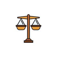 équilibre, lois, Justice vecteur icône
