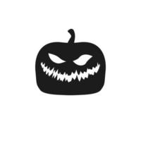 citrouille Halloween silhouette vecteur icône