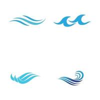 logos de vagues d'eau douce vecteur