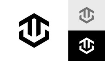 lettre wv initiale monogramme avec maison toit logo conception vecteur