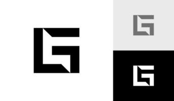 lettre lg ou gl initiale monogramme logo conception vecteur
