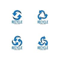 recycler icône - recyclage symbole réutilisation vecteur graphique logo