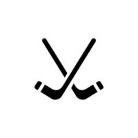 le hockey des bâtons vecteur icône
