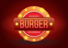 Burger Vintage ou signes de restaurant. Retro Vintage Burger ou un signe de restaurant. vecteur