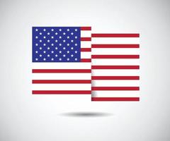 illustration vectorielle de drapeau américain vecteur