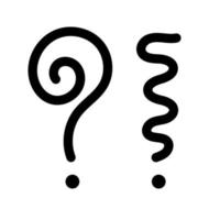 question marque et exclamation signe forme vecteur