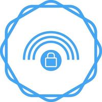 icône de vecteur wifi protégé