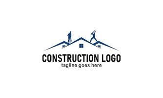 Accueil construction entreprise logo vecteur