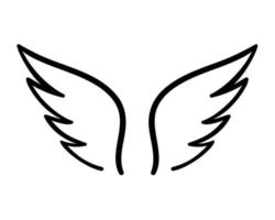 ange ailes dans paradis faucon plume aile modèle vecteur