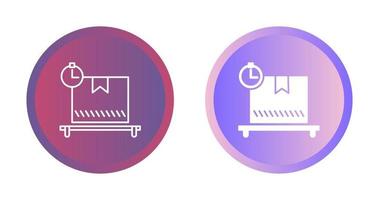 icône de vecteur de paquet en attente