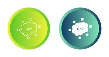 icône de vecteur de dioxyde de carbone