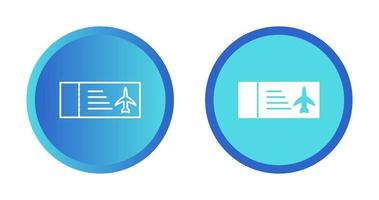 icône de vecteur de billets d'avion