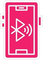 Bluetooth recherche vecteur icône style