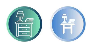 icône de vecteur de table de chevet